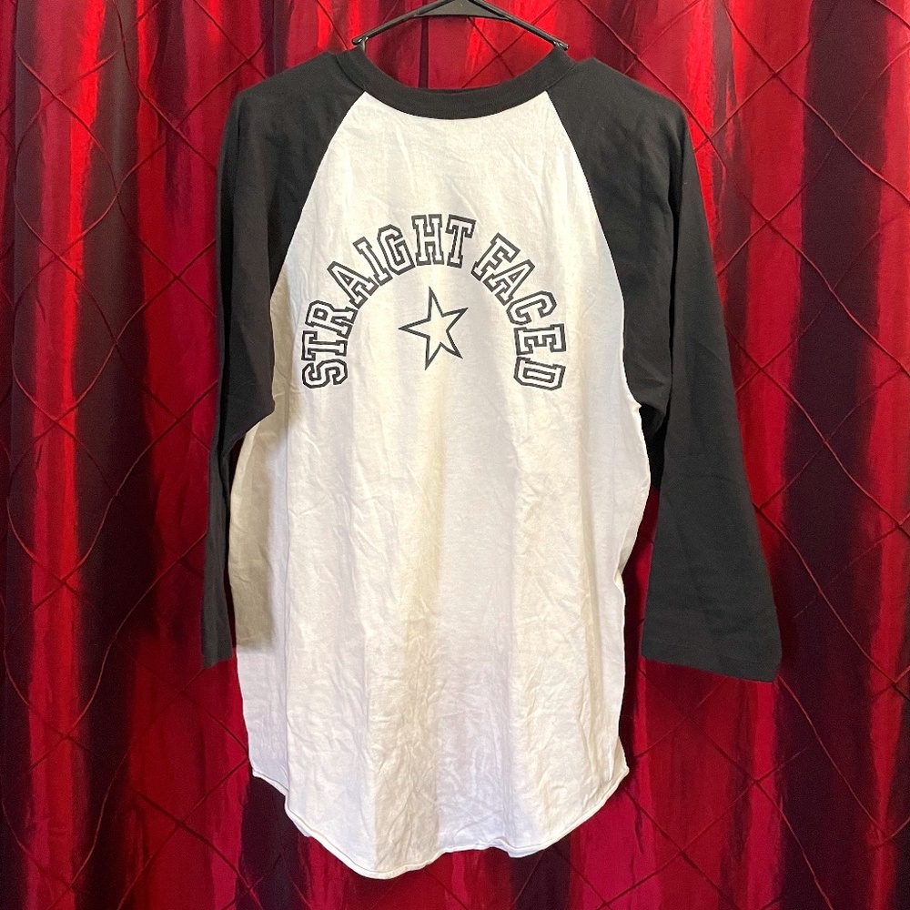 "Straight Faced" Baseball Tee